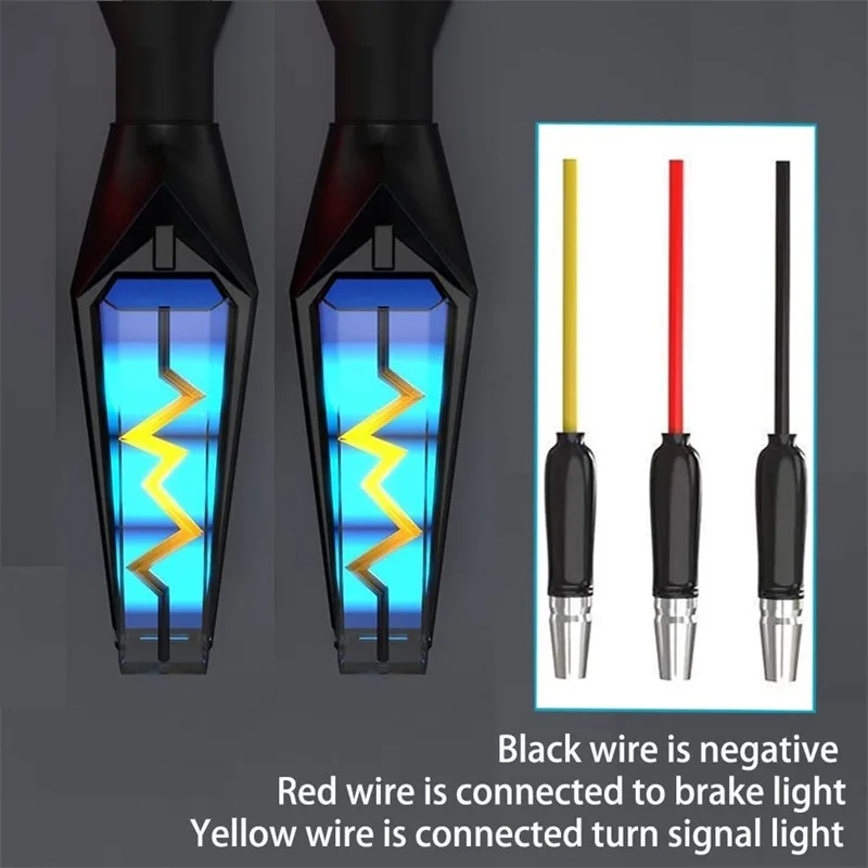 

2pcs Motorcycle LED Turn Lights Blue/Red Indicators Signal light for Harley Cruiser Honda Kawasaki for BMW Yamaha Suzuki