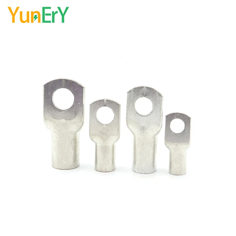 10/25 PCS SC50 SC70 SC95 M6/8/10 Crimp Lug Terminal 50-95 mm² Cable Lugs Wire Connector Tinned Electrical Solder Lug 6-3/0 AWG