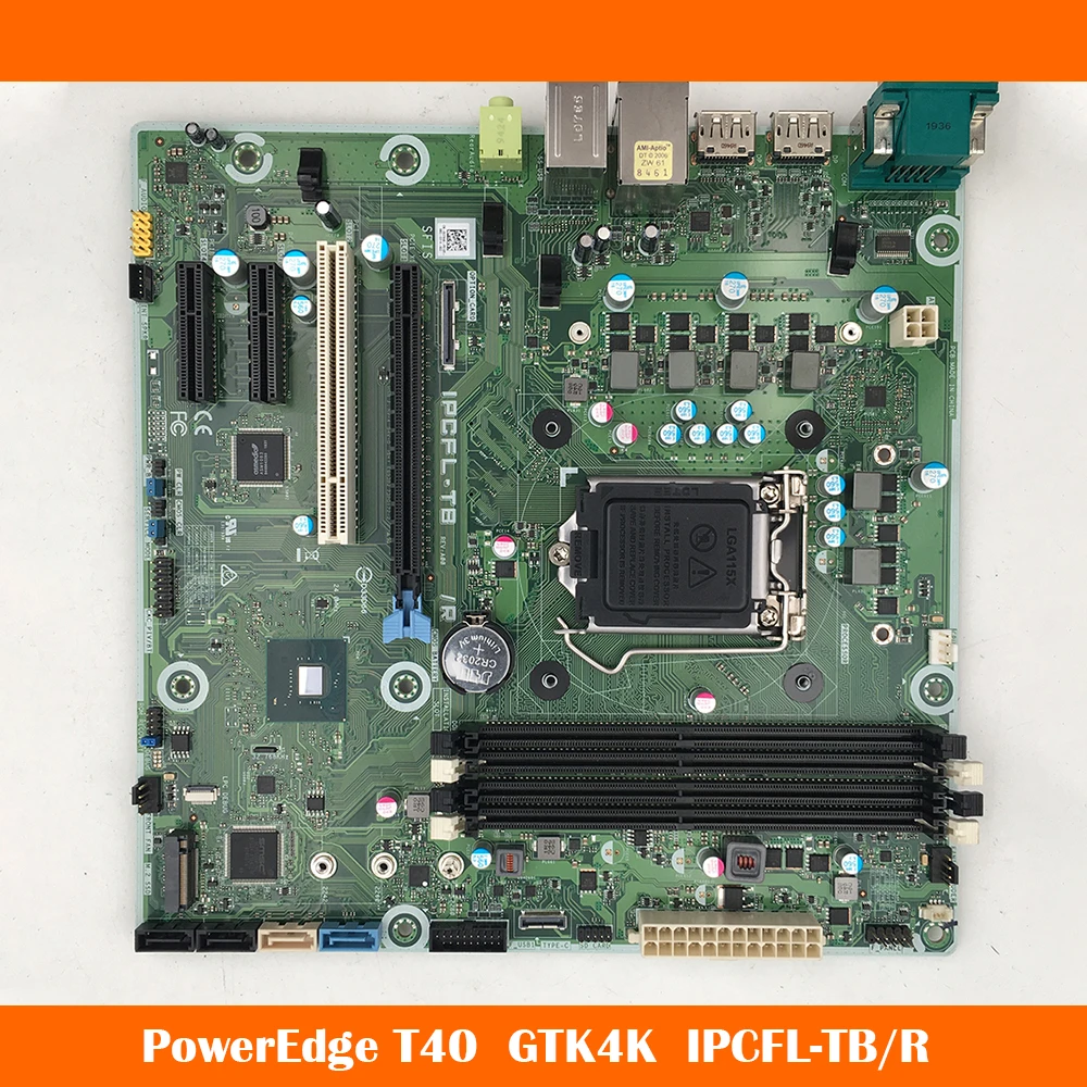 

For DELL PowerEdge T40 Motherboard GTK4K 0GTK4K IPCFL-TB R LGA1151 DDR4 Support 8th Generation CPU