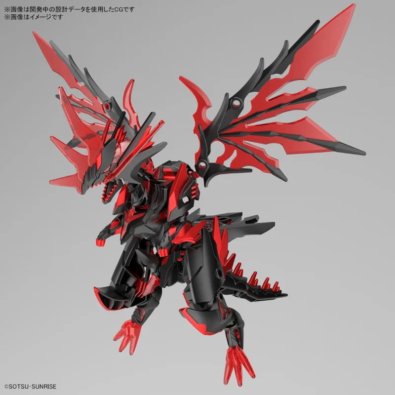 Bandai Origianl GUNDAM WORLD THE LEGEND OF DRAGON KNIGHT SDW HEROS DARK GRASPER DRAGON Anime Action Figure Toys for Children