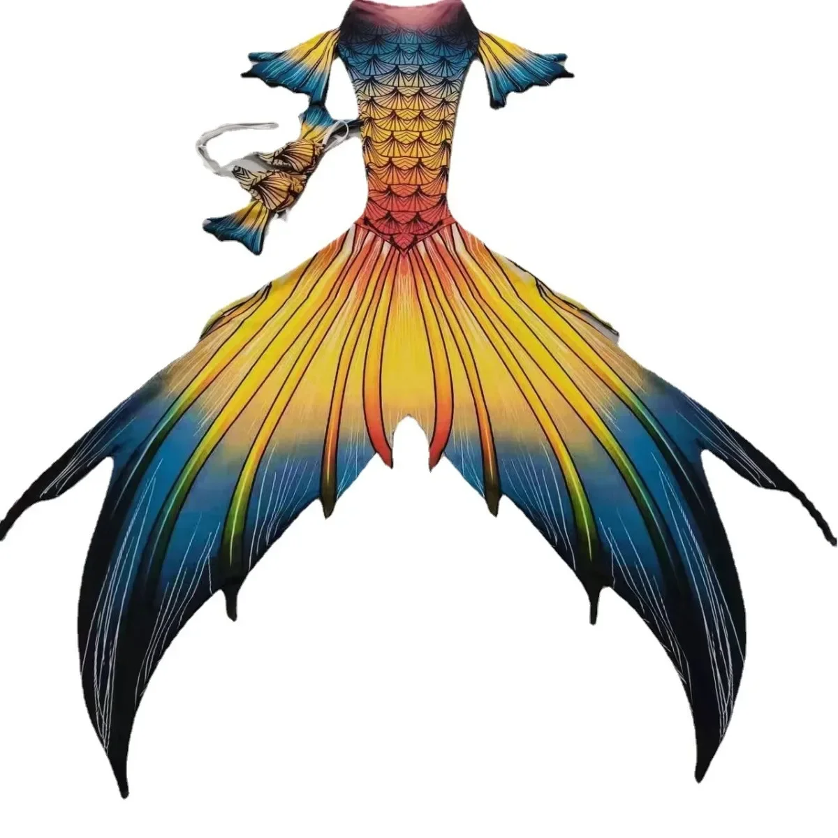 diving-adult-mermaid-tail-women-men-hot-black-pearl-big-kids-beach-costumes-swimsuits-bikini-cosplay-polyester-fiber-sport