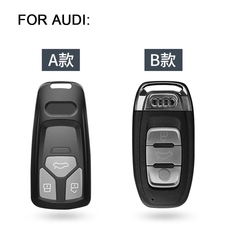 Car Key Shell For Audi A6 A4 A5 A7 A8 S7 B9 Q5 Q7 TT S 4M 8S line Car Key Bag Holder Cover Protection Case Keychain Accessories