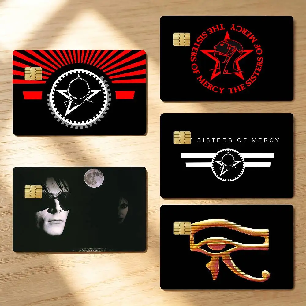Rock Band The S-Sisters of M-Mercy Credit Skin Cover Card Stickers 4PCS Film Bus Pass Front Decoration Bank Debit Waterproof