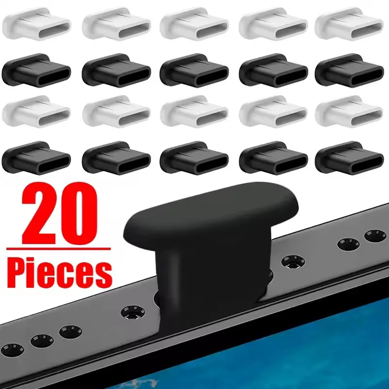 Silicone Dust Plugs Type C Charging Port Protector Stopper Cap Cover for Iphone 15 Pro Max 16 Plus Samsung Xiaomi Anti-Dust Plug