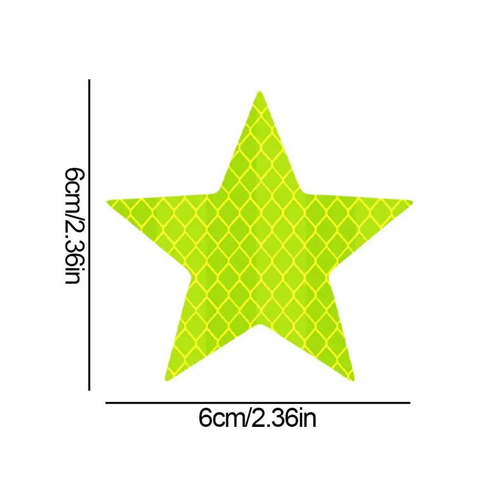 Adesivi di sicurezza riflettenti per paraurti auto Accessori per auto Adesivo riflettente per interni esterni Adesivo riflettente per stelle per auto riflettente
