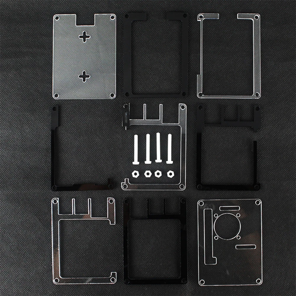 Raspberry Pi sarung kipas pendingin kotak transparan, sarung 4 Model B untuk Raspberry Pi 4 RPI100