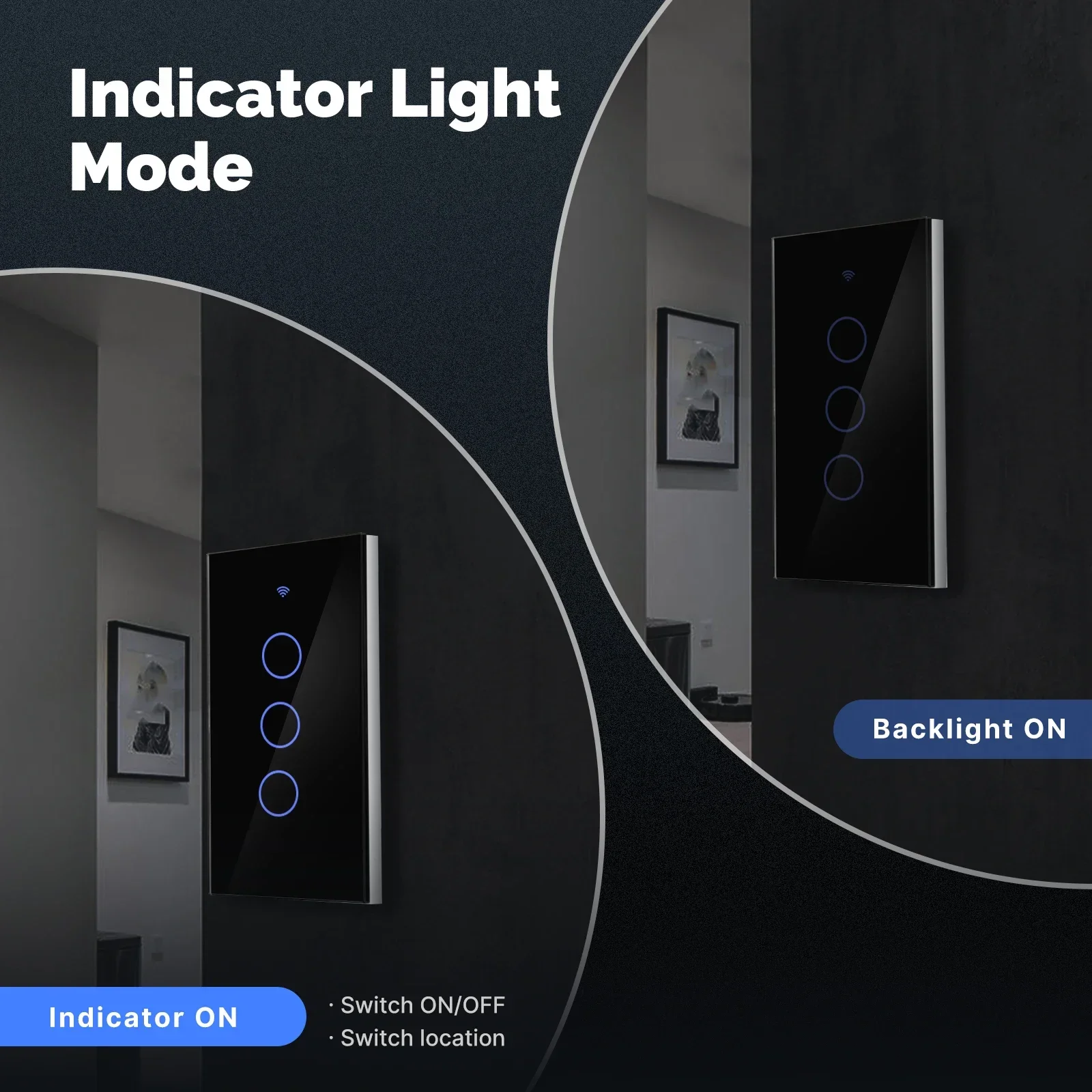 MOES-interruptor de luz Tuya ZigBee, Panel de cristal táctil, cable neutro ignífugo, requiere Control remoto, funciona con Alexa y Google Home