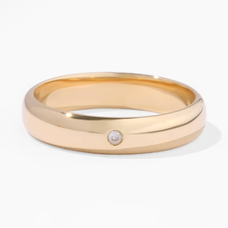 Anel de casamento personalizado gravável para casal, estilo real, 100%, 18K, 14K, 10K Gold Platinum, PT950, vintage