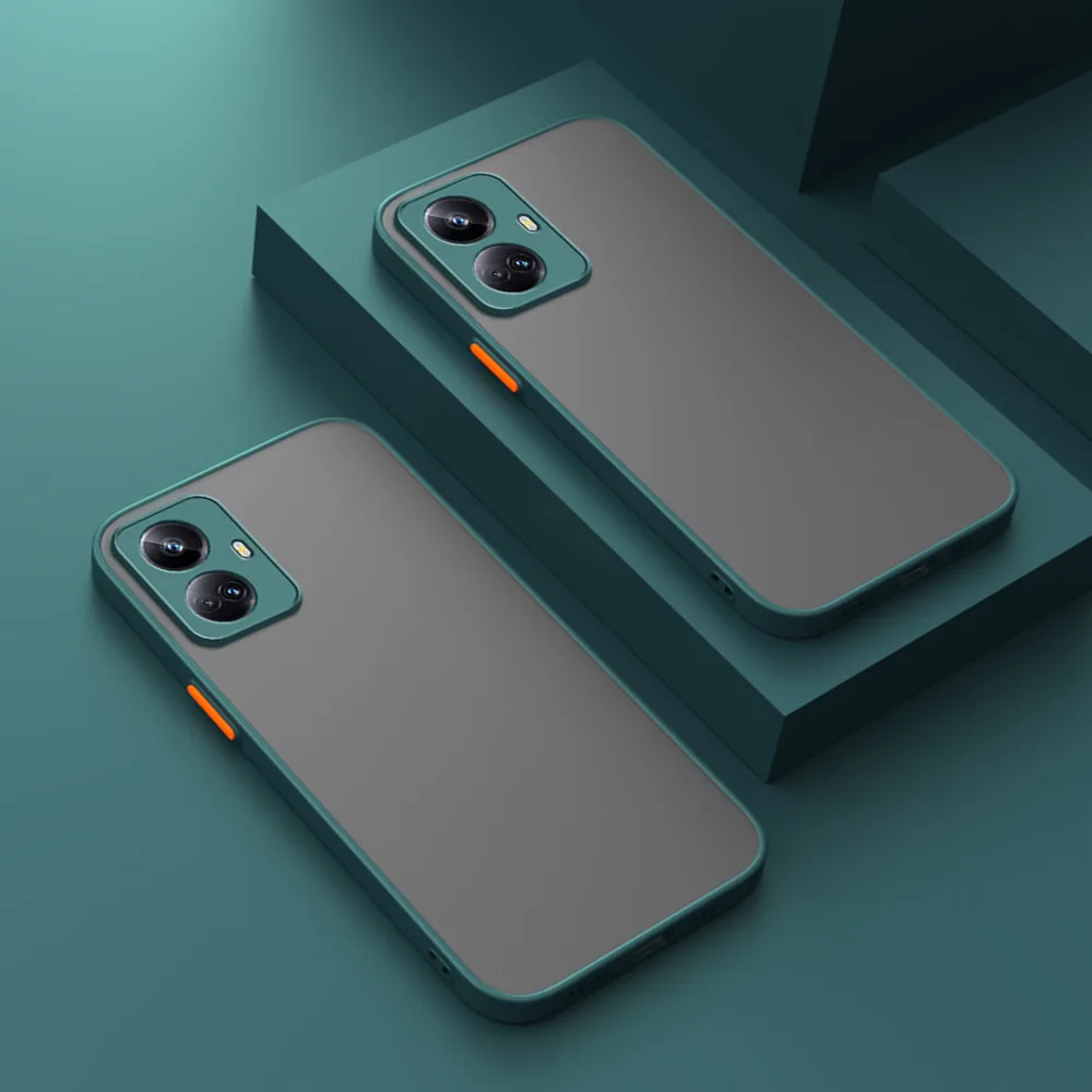 Matte Armor Case For Realme 11 10 9 Pro Plus 8 9I 8I 7 C55 C53 C33 C30 C35 C31 C25 C21 C21Y C15 C12 C11 Shockproof Cover Funda