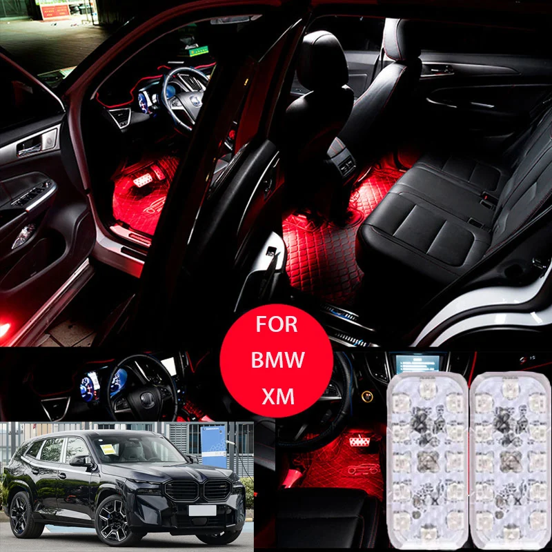 

FOR Bmw-xm LED Car Interior Ambient Foot Light Atmosphere Decorative Lamps Party decoration lights Neon strips