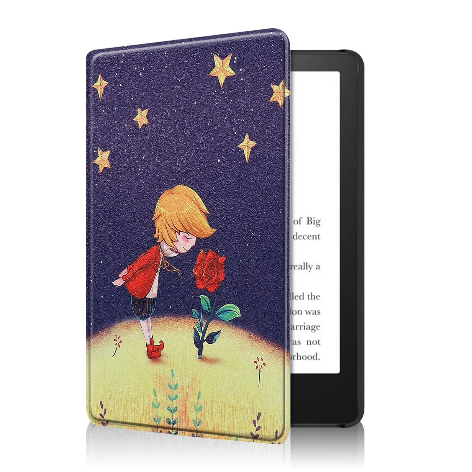 Flip-Hülle für Kindle 11. Generation 2021 6,8 Zoll mit Auto-Wake-Sleep-Funktion und bedruckten Mustern – Detail 8
