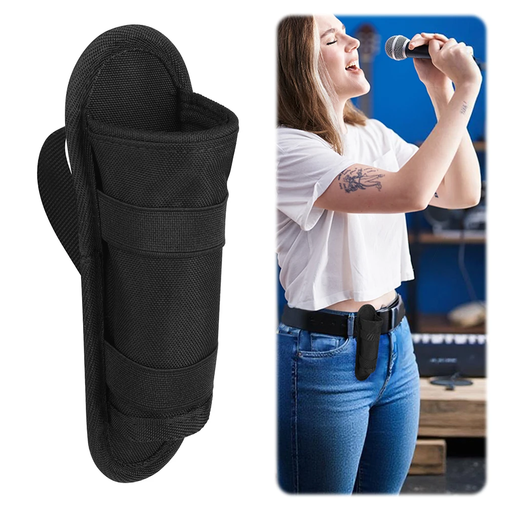 حافظة ميكروفون خفيفة الوزن لحزام الميكروفون لـ JBL Partybox حقيبة تخزين ميكروفون لاسلكية حقيبة حمل محمولة للسفر