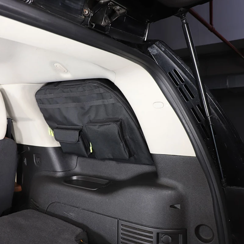 metyoucar For Cadillac Escalade 2007-2014 Car Trunk Side Window Storage Bag Multifunctional Storage Bag Interior Car Accessories