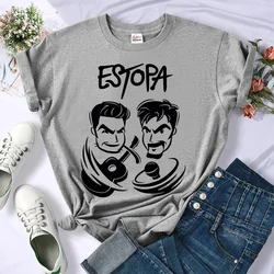 Estopa top women graphic Tee girl manga clothes