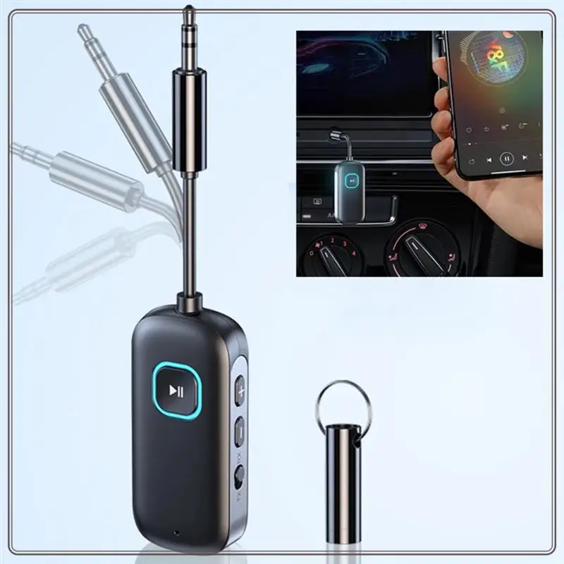 

Aptx-LL/HD/AD Bluetooth 5.2 Receiver Transmitter Stereo Audio 3.5Mm Adapter For Car TV Speakers Headphones Durable