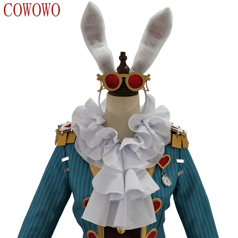 

dd12Identity V Mr. White Rabbit Alice In Wonderland Cosplay Costume Cos Game Anime Party Uniform Hallowen Play Role Clothes Clot