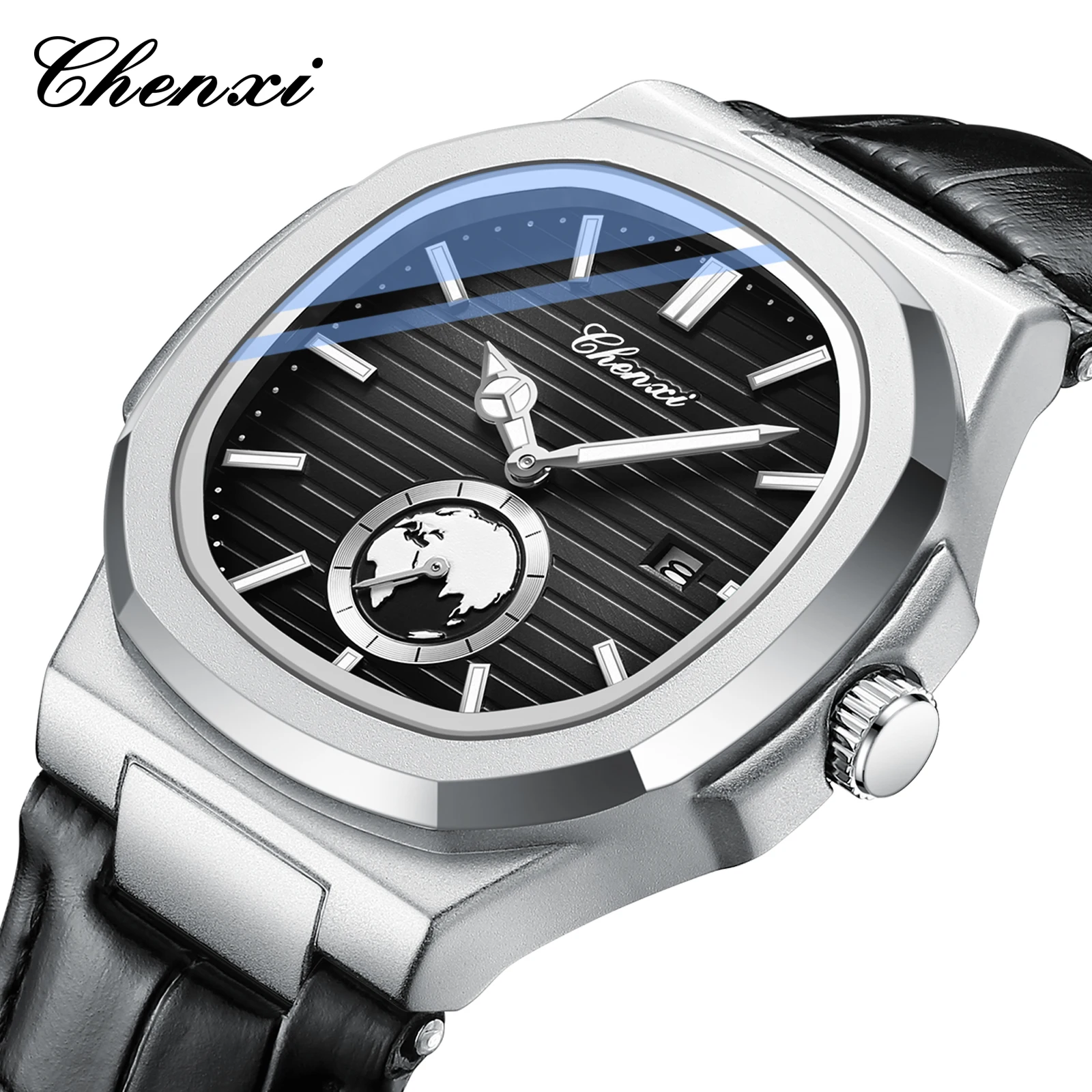 CHENXI Men\'s Quartz Watch With Leather Bands High Quality Waterproof Calendar Watches For Men Fashion Wristwatches 2024