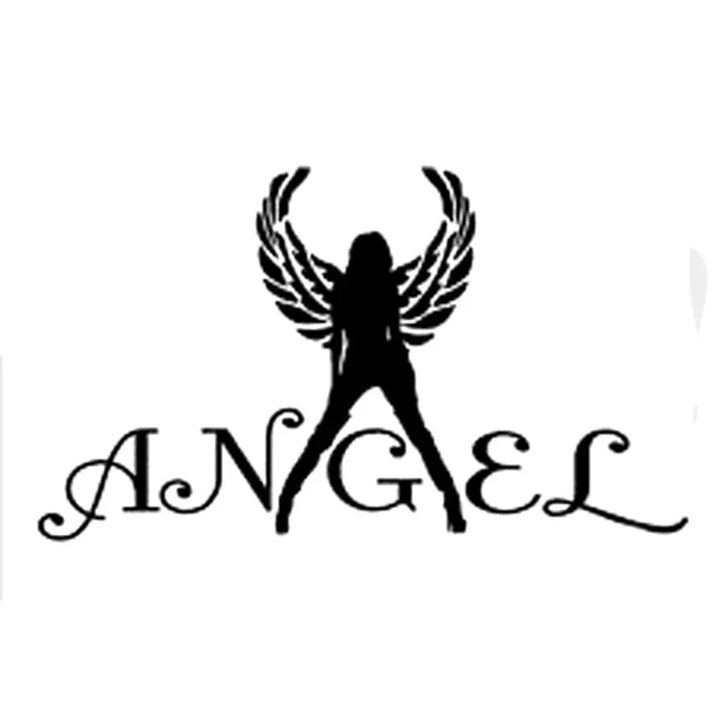 

Car Stickers Personalized Fashion Sexy Angel Car Decoration Accessories Decal Sunscreen Waterproof Black and White, 15cm*9cm
