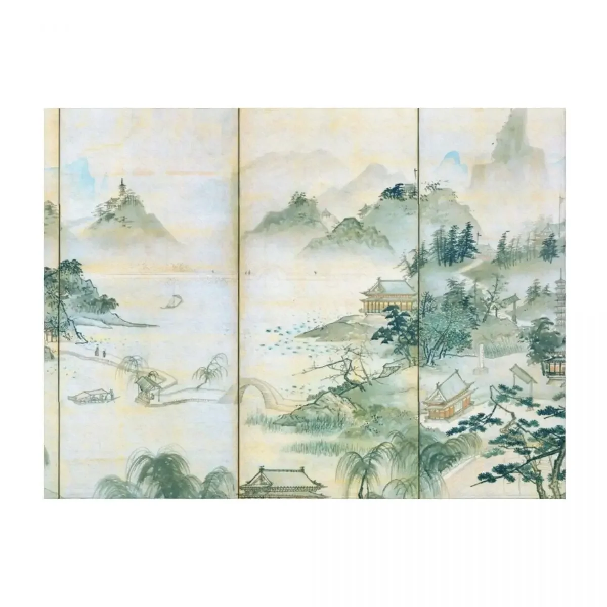 

View of West Lake (Restored Japanese Artwork) Throw Blanket Thermals For Travel Bed covers Comforter Baby Blankets