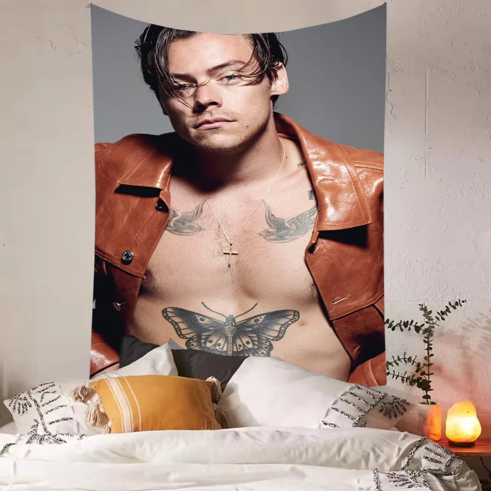 Singer H-HArry Styles Tapestry Polyester Printed Gift Banner Home or Outdoor For Decoration Tapestry