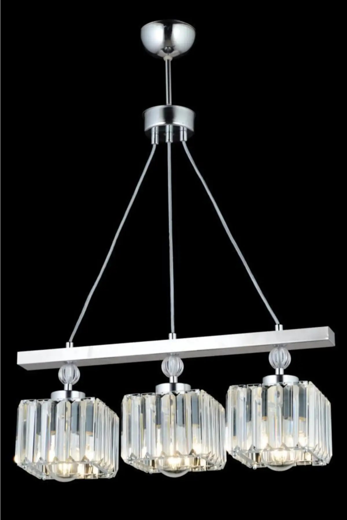 

DOLBOVI Erguvan 3-piece chrome K-01 chandelier