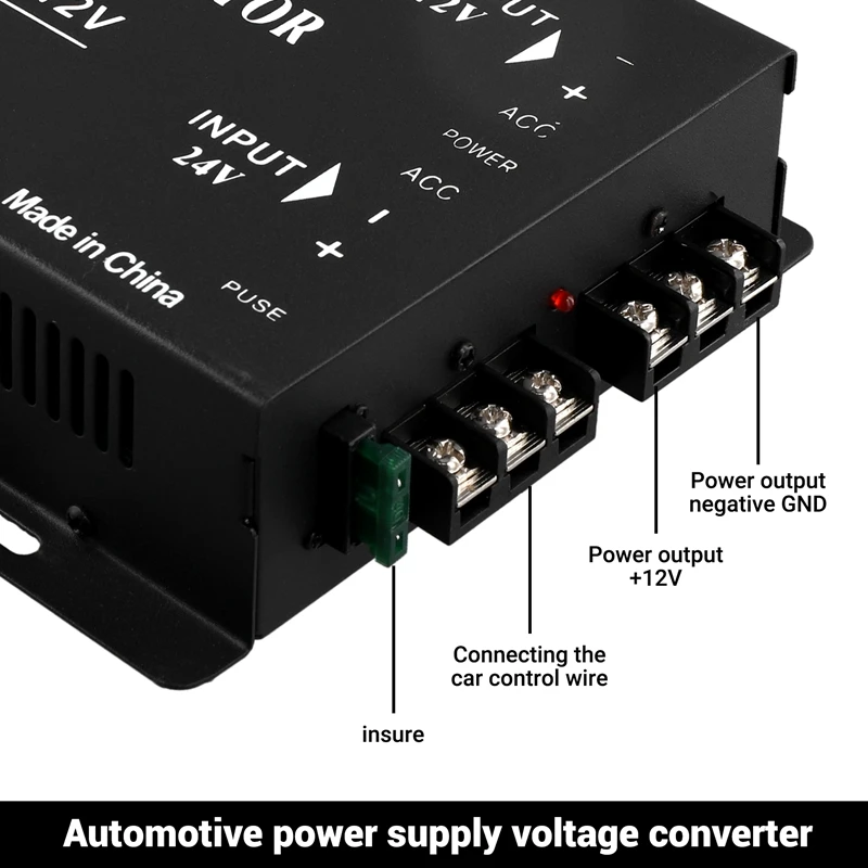 DC 24V To 12V DC Step-Down Voltage Converter 100A 1200W DC Buck Module Adapter 20-30V To 12V DC Regulator Reducer