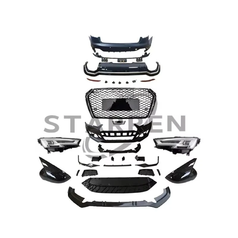 

Высококачественный комплект обвеса STLF 2017-2020 A4 Upgrade RS4: передний и задний бамперы, решетка радиатора, накладки, фары для Audi