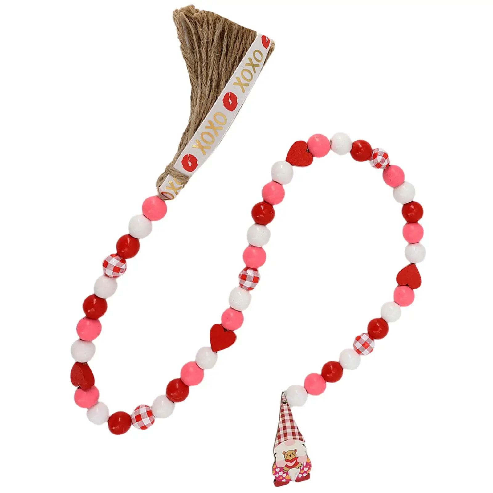 Bead Garland with Tassels Countryside for Farmhouse Ornament