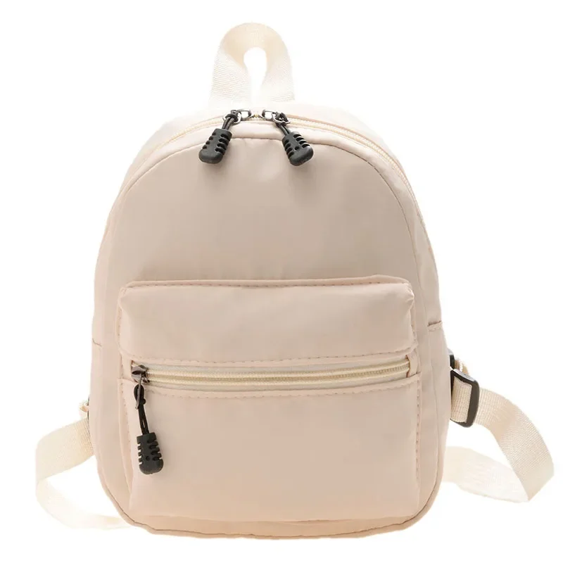 Mini zaini da donna 2022 Trend borsa da donna in Nylon borse da scuola piccole zaino bianco per ragazze adolescenti zaino Casual di moda nuovo