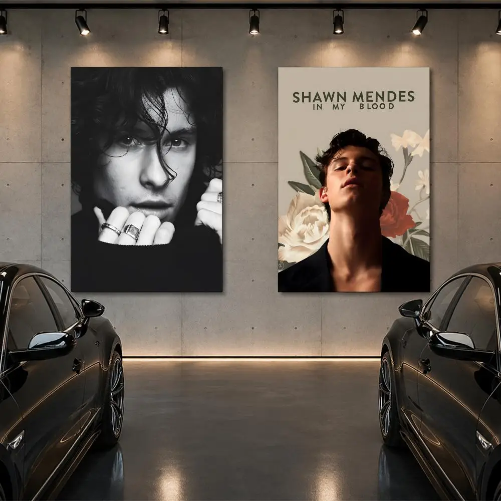 S-Shawn Mendes SINGER Poster Room Decor Home Wall Art Printing Waterproof Garage BedRoom Posters Gift