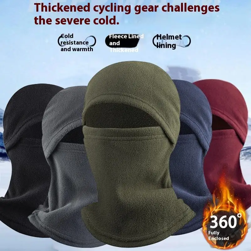 Unisex Polar-fleece Balaclava, Winter Thermal Windproof Ski Mask, Ideal for Outdoor Cycling and Motorcycle Face Cover.