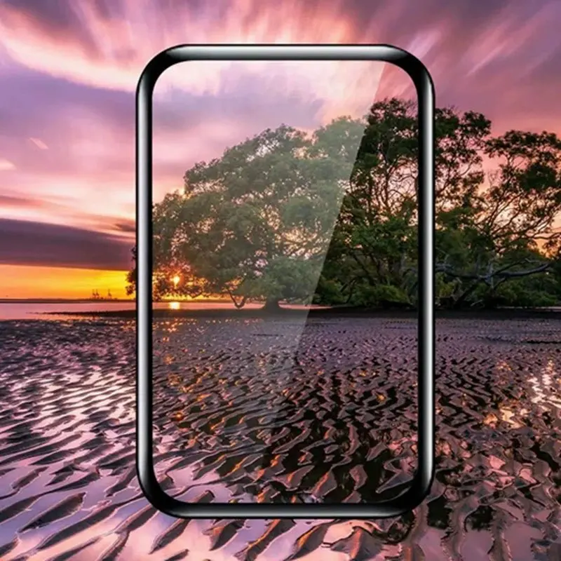 4 قطعة واقي شاشة فيلم لـ Xiaomi Mi Band 9/8 تغطية كاملة منحنية لـ Mi Band 9 8 Active/Pro حماية شاشة الساعة الذكية