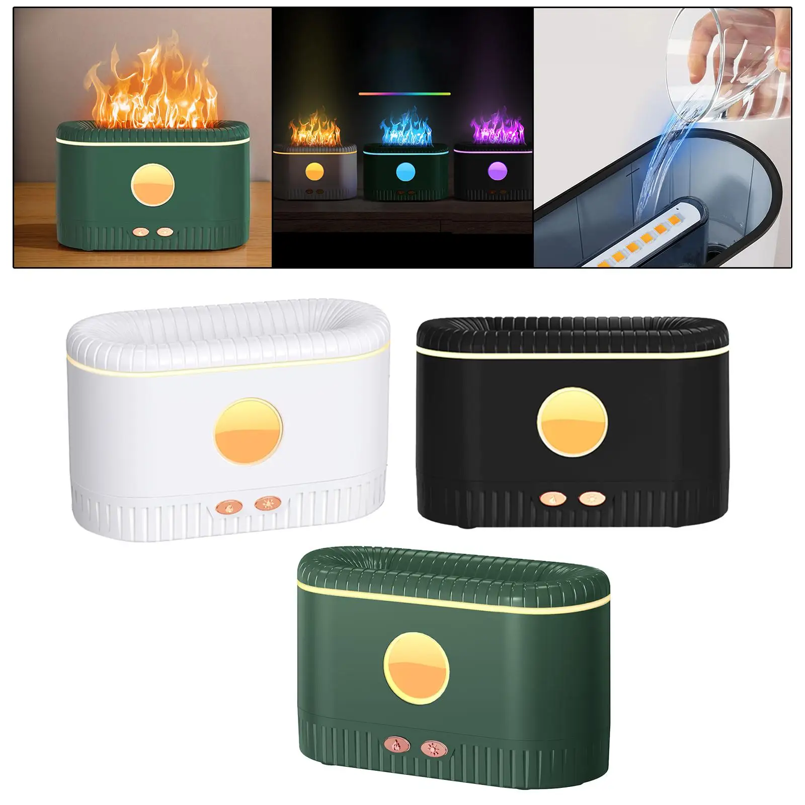 Мини-USB-увлажнитель воздуха со сменой цвета для дома и офиса