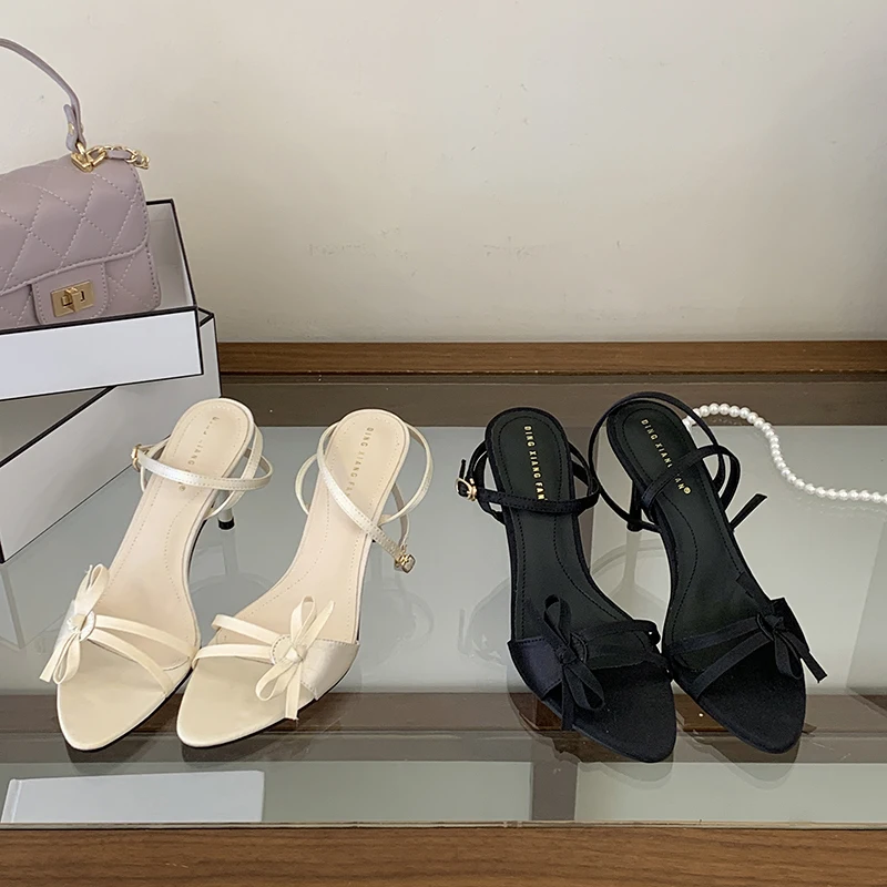 Flower Wedding Party Ladies High Heels Shoes Sexy Pointed Toe Banquet Stiletto Unique Design Brand Women Modern Sandals