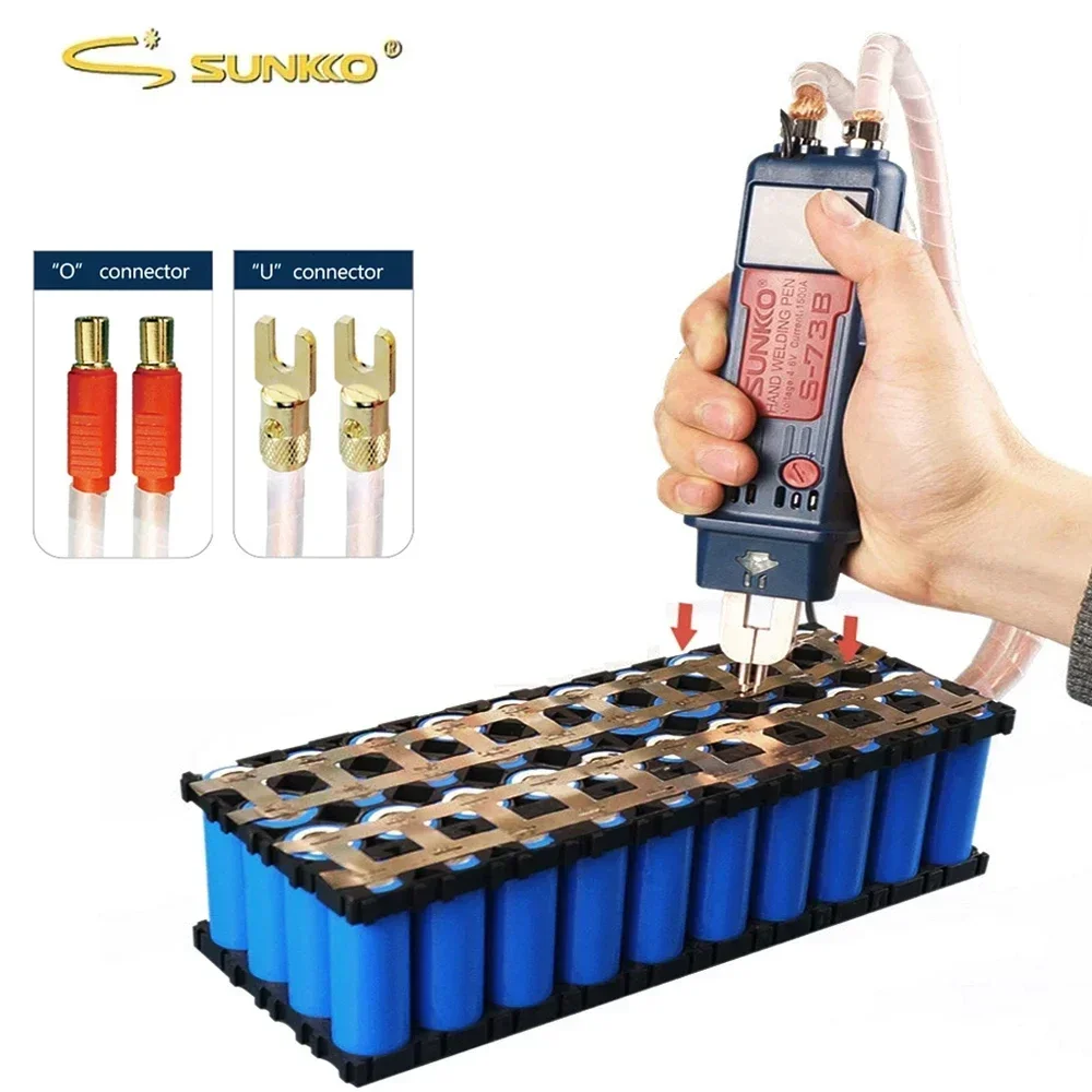 SUNKKO جديد 73B المتكاملة بقعة لحام القلم التلقائي الزناد التبديل لحام أقلام ل 737G + 737DH بطارية ماكينات لحام نقطي