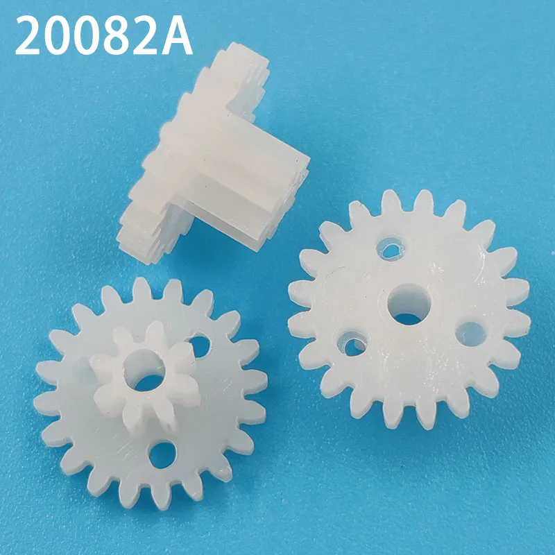 20082A 0.5M Gear 11mm Diameter POM Plastic 20 Teeth + 8 Teeth Double Layer Gears 2mm Tight Hole Toy Parts 10PCS/lot