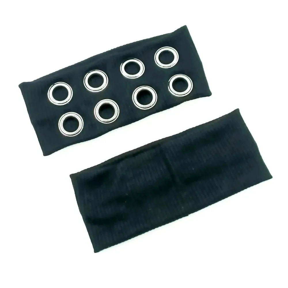 

Eyelets Wide Elastic Headband Stretchy Metal Rock Punk Girl Hollowed Out Steampunk for Sports Headbands Hair Accessories