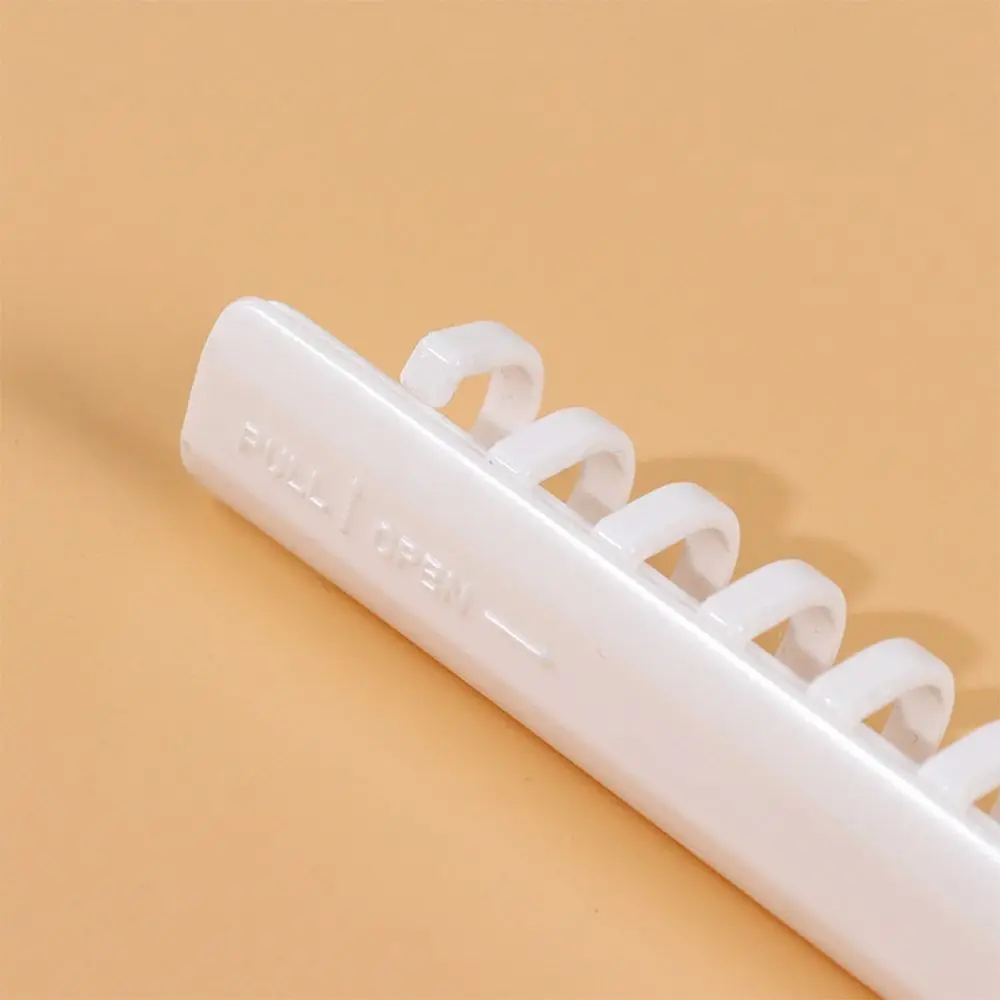 Creative Drawing Rod Type Loose-leaf Binding Strip A5 B5 PP Loose-leaf Buckle 20/26 Hole Binding Clips DIY Book Scrapbook