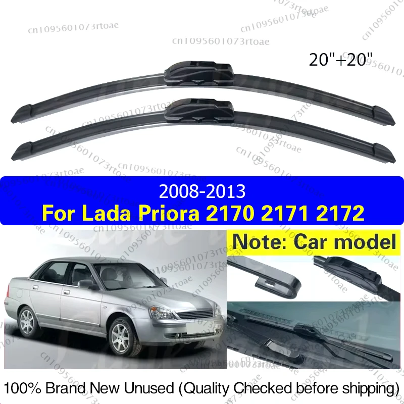 

Car Front Windshield Wipers For Lada Priora 2170 2171 2172 2008 - 2013 Wiper Blade Rubber 20"+20" Car Windshield Windscreen