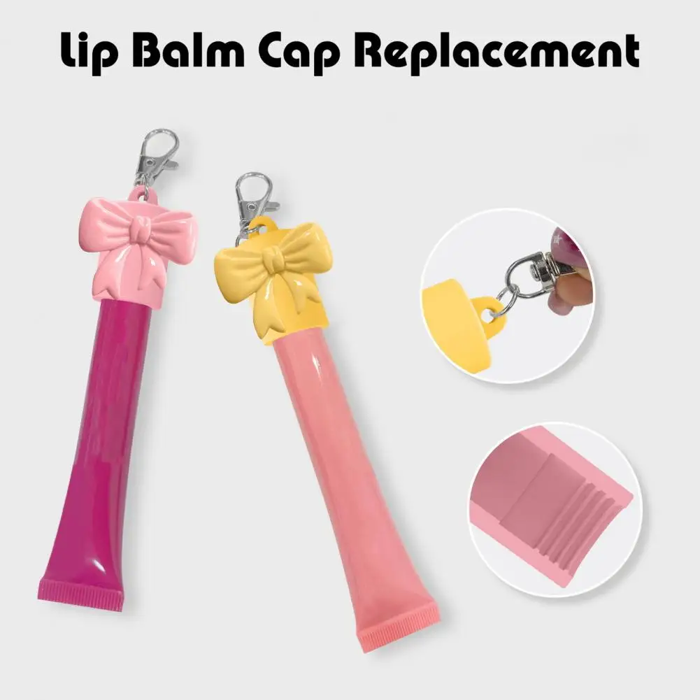 Lipstick Keychain Lipstick Cap for Summer Fridays Keychain Lipstick Cap Holder Quick Switch Lip Gloss Tube for Backpack view 5