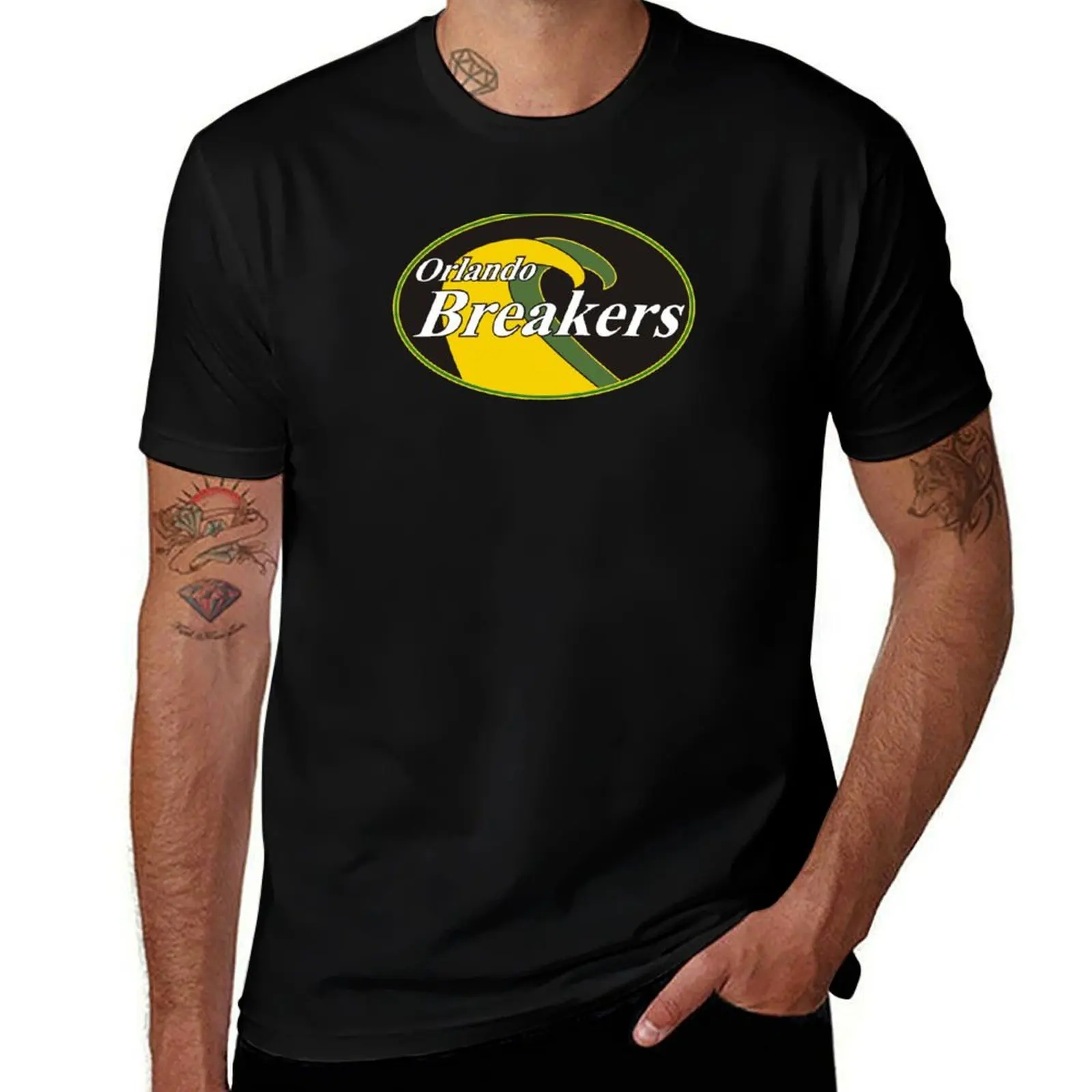 

Orlando Breakers Football Team T-Shirt man t shirts graphic cotton t shirts man 100% T-Shirt
