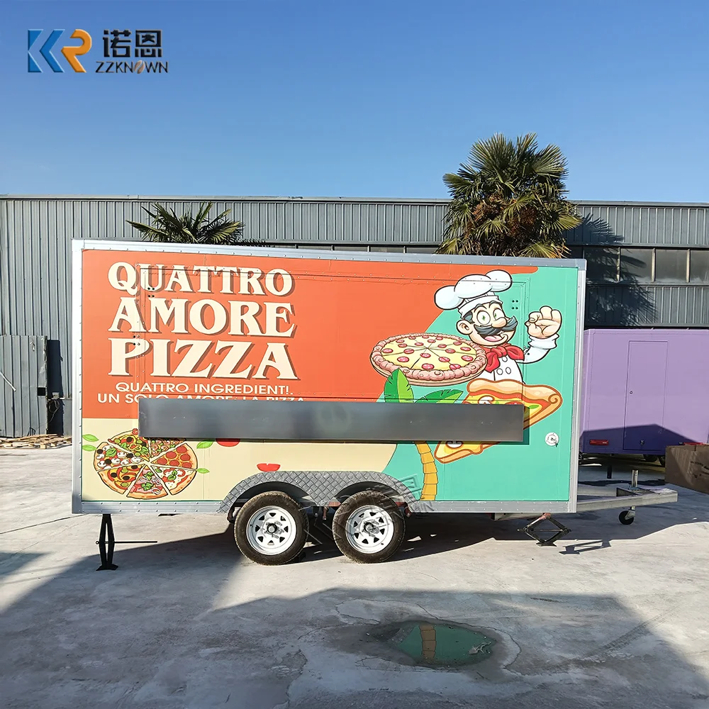 

Customizable Food Truck Full Kitchen Coffee Shop Bakery Outdoor Kitchen Burger Pancakes Prefab Mobile Food Truck Trailer