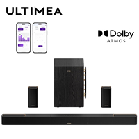 Ultimea 5.1.4ch 760W Dolby Atmos Sound Bar Sys: 2 Wireless Surround & 8\