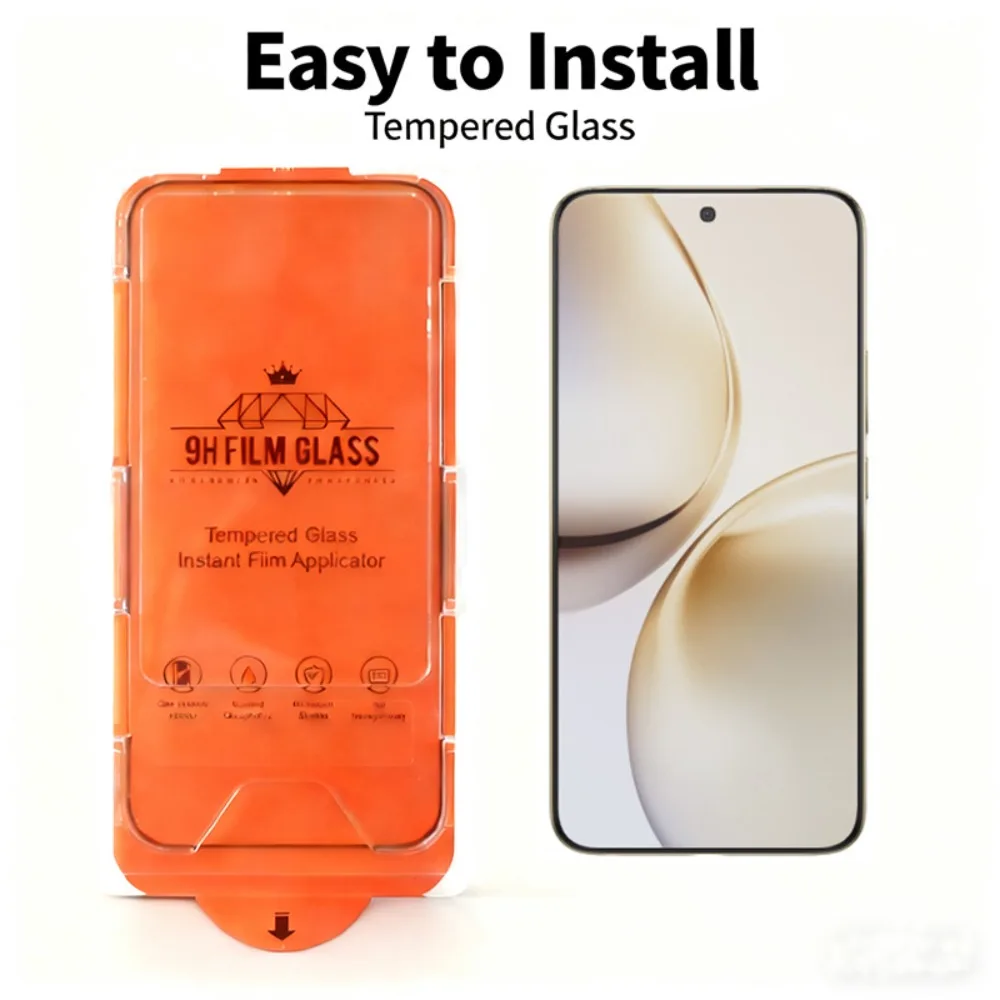 

2pcs Dust Free Tempered Glass for Realme 14T 14X 14 Pro+ 13 Pro 12 12X 11X P3 Screen Protector Fingerprint-free