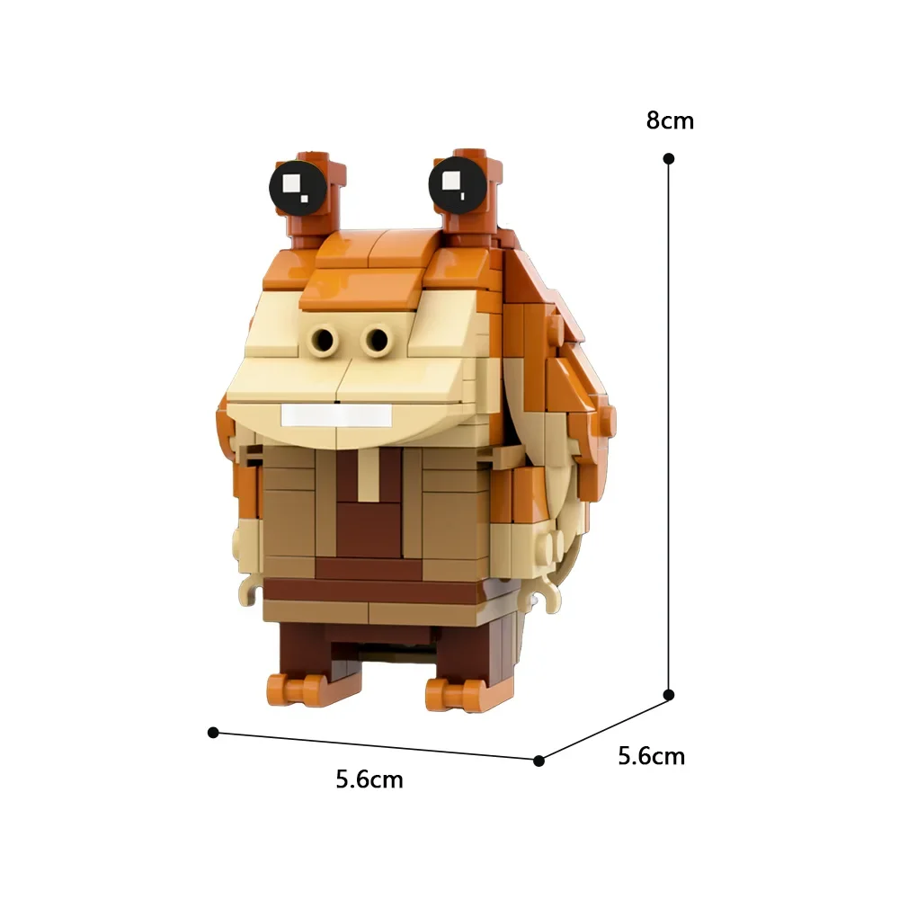 MOC-86000 Space War Action Figures Brickheadz Building Blocks Set Jar Jar Binks Monster Model DIY Kids Puzzle Toys Birthday Gift