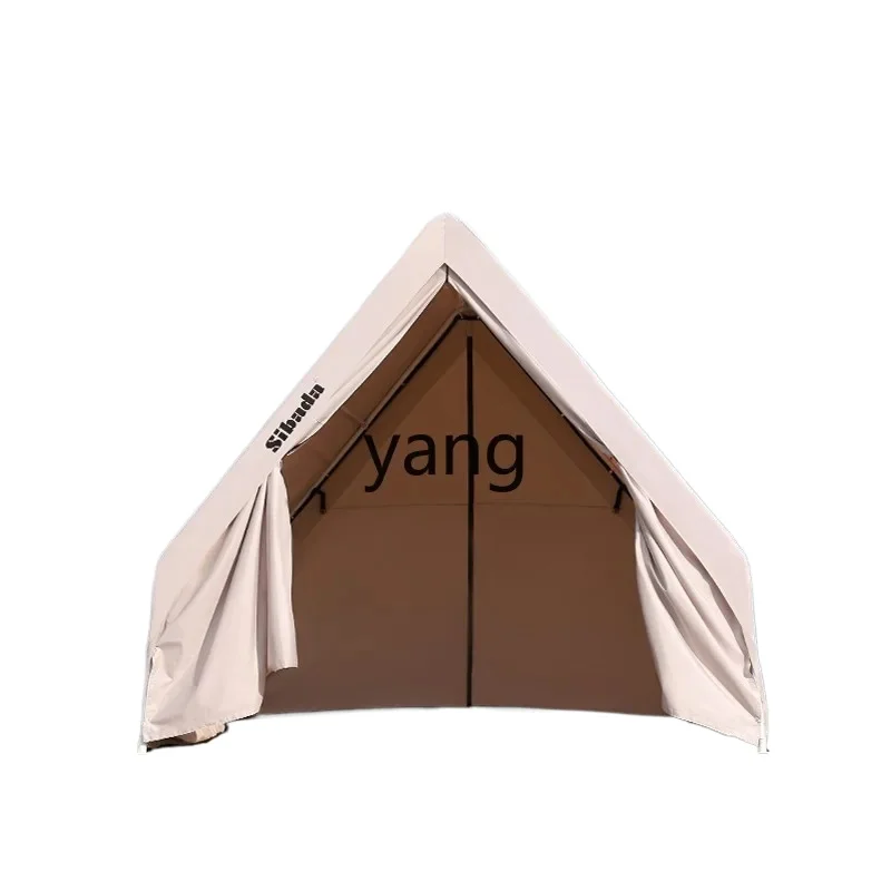 LMM, outdoor Internet celebrity triangle camping tent camp famous hotel terrace hot pot catering rain