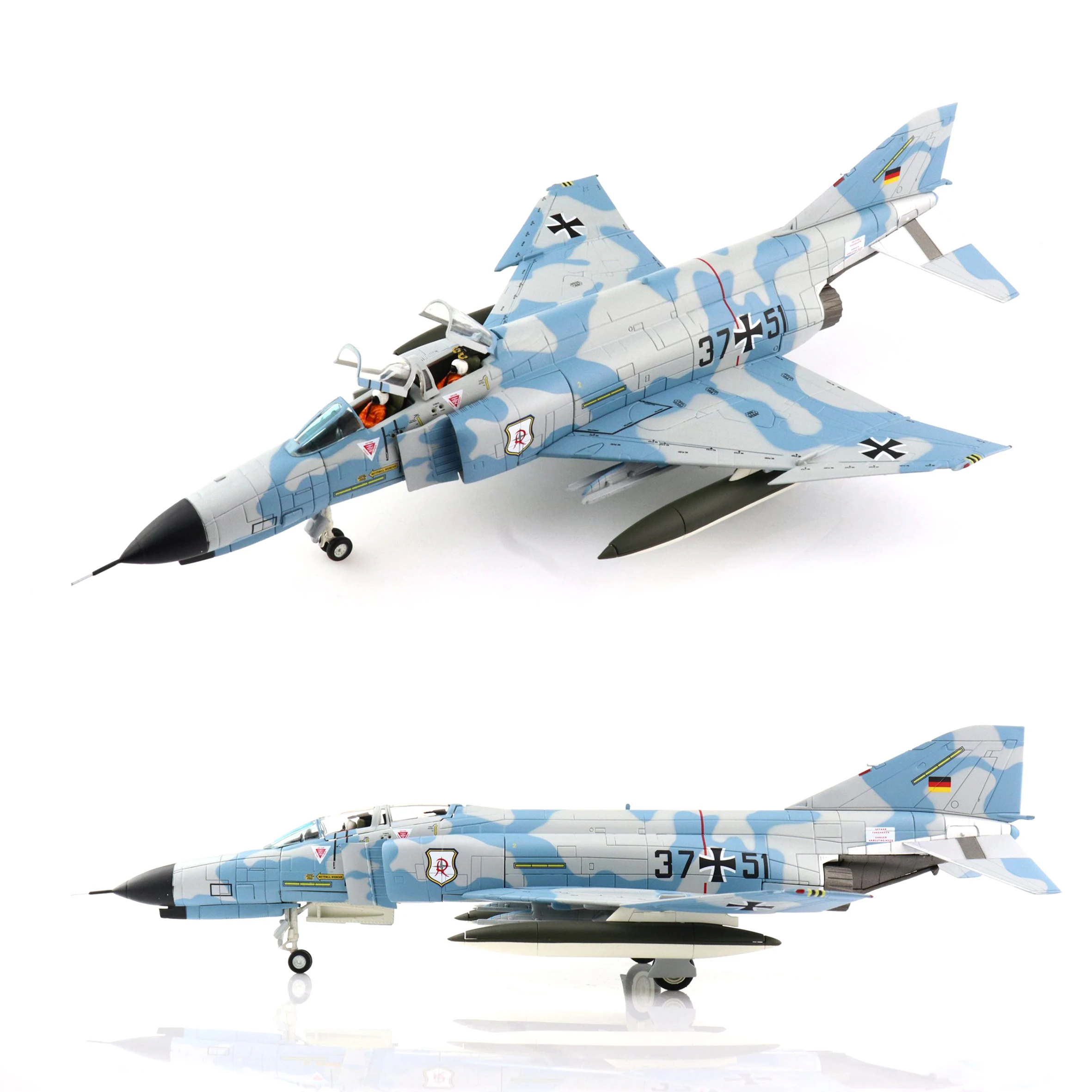 

1/72 HA19030 German Air Force F-4E Fighter Model JG71 Squadron Alloy static collection aircraft model