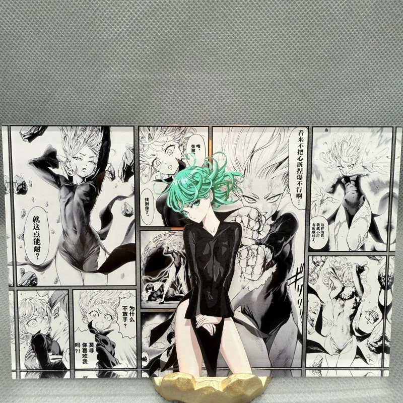One-Punch Man Tatsumak Tijolo Acrílico Criativo Alto Valor de Cor diy Animação Impressão de Alta Definição Decoração de Marca Secundária