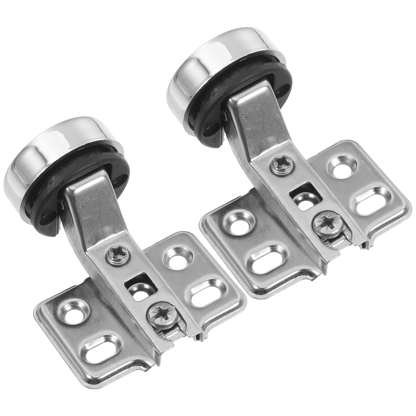 

2 шт., мягкие дверные петли шкафа, безрамные дверные петли из нержавеющей стали, демпферные петли для кухонного шкафа, бесшумная замена демпфирования