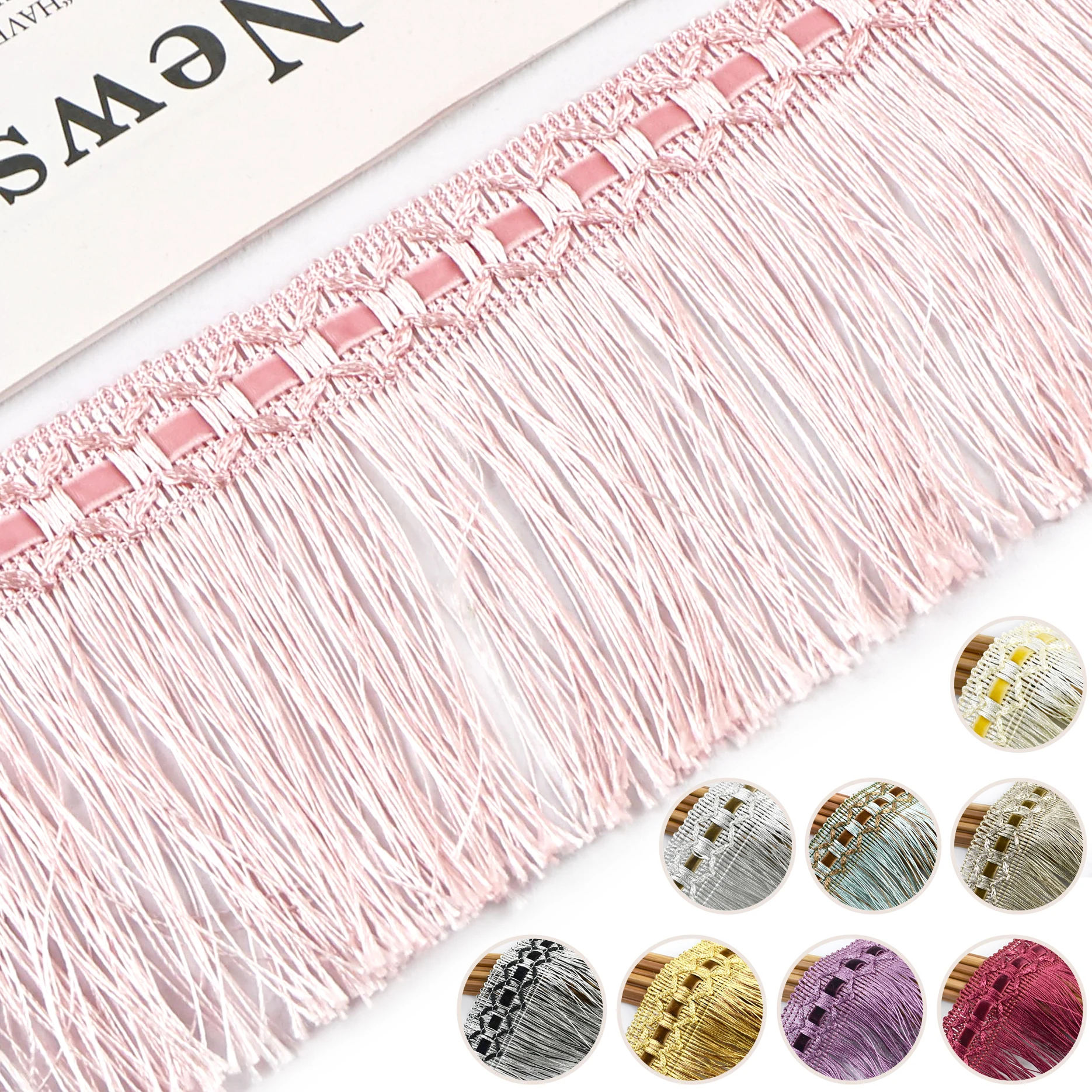 

2/5Meters 10cm Ethnic Tassel Fringe for Curtain Lace Trims Ribbon Tapes Clothes Fringes Trimmings Decorative Sewing Fabric Home